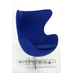 Fotel Jajo atramentowy kaszmir - inspirowany Egg