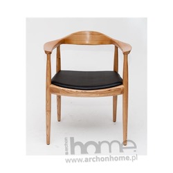 Krzesło President naturalne drewno - inspirowane Kennedy