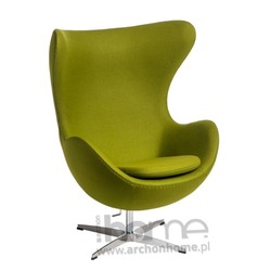 Fotel Jajo zielony jasny kaszmir Premium