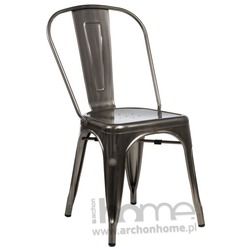 Krzesło Paris metaliczne - inspirowany Tolix