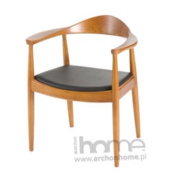 Krzesło President brązowe drewno  - inspirowane Kennedy