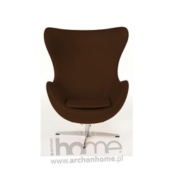 Fotel Jajo brązowy kaszmir - inspirowany Egg