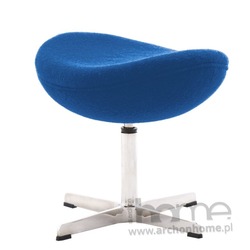 Podnóżek Jajo niebieski kaszmir Premium